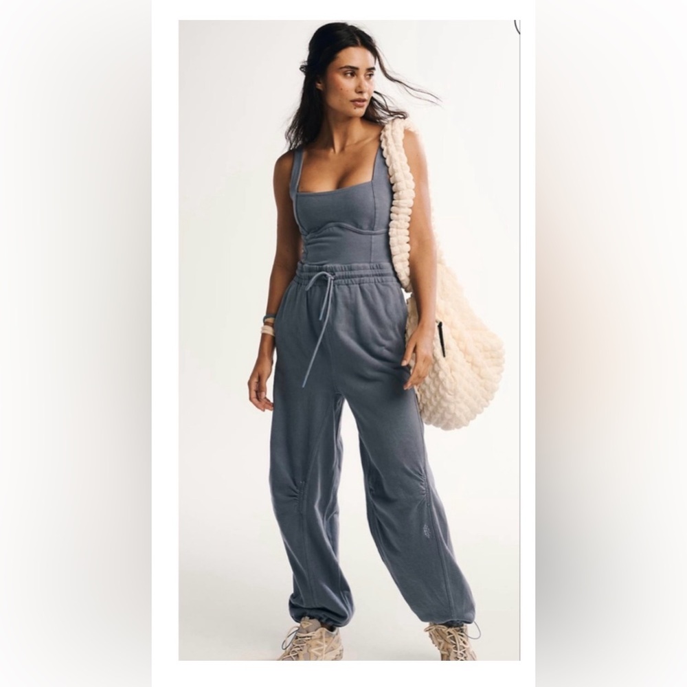 NWT Free People Women's Gray Onesie/Jumpsuit L